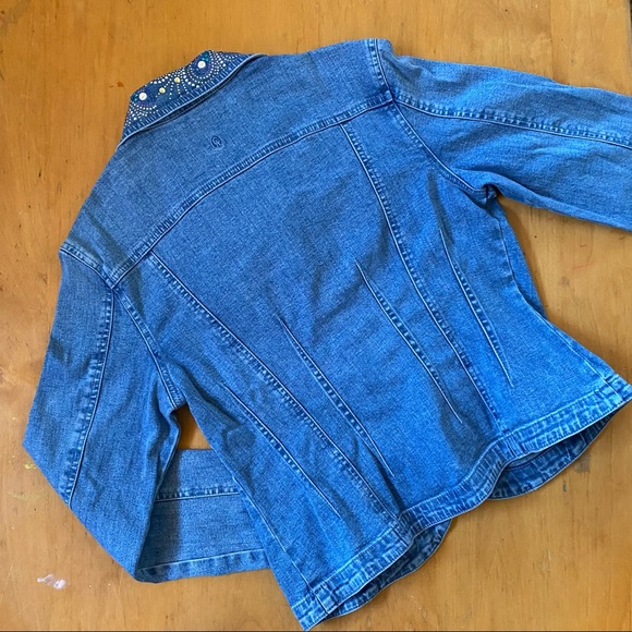 CHRISTINE ALEXANDER Bedazzled Jean Jacket - Picture 4 of 7